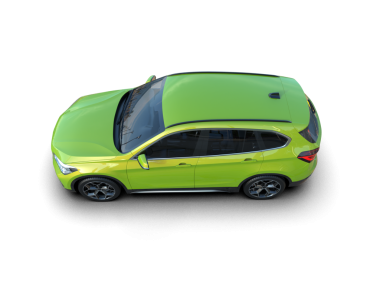 modern elektrikli yeşil araba