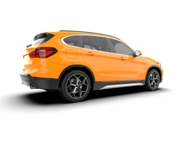 kırpma yolu ile beyaz arkaplanda izole araba