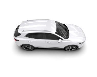 araba modern beyaz arka plan, üst görünüm