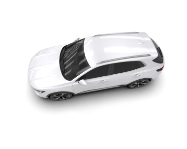 beyaz arka planda modern araba