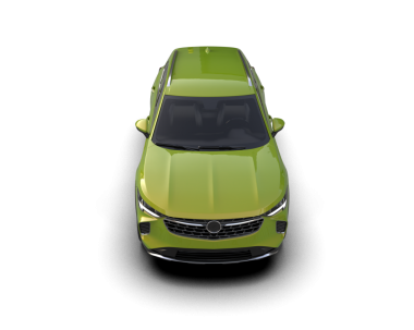 modern yeşil şehir arabası gri arka planda izole edildi