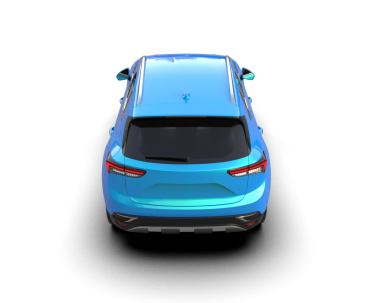 Bir kompakt arabanın 3D çizimi