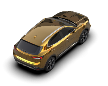 Stüdyo ortamında daha az genel bir konsept arabanın 3 boyutlu çizimi