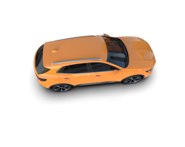 Gri arka planda modern araba