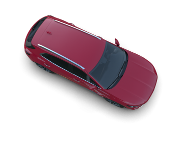 Kırmızı araba beyaz arka planda izole edilmiş. Araba çok güzel bir arabadır. 3d oluşturma.