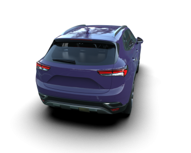 şeffaf arkaplan üzerinde modern SUV araba   