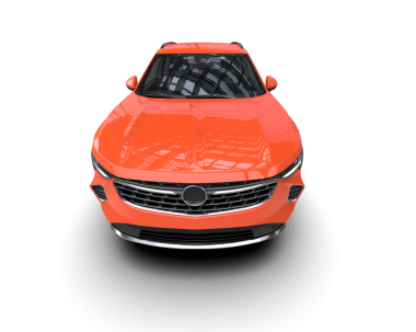 Kırmızı araba. yüksek kalite 3d oluşturucu