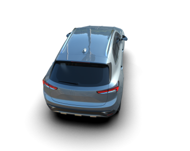 beyaz arkaplanda izole edilmiş araba 3 boyutlu görüntüleme