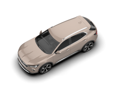 modern SUV arabası beyaz gölgeli izole edilmiş.