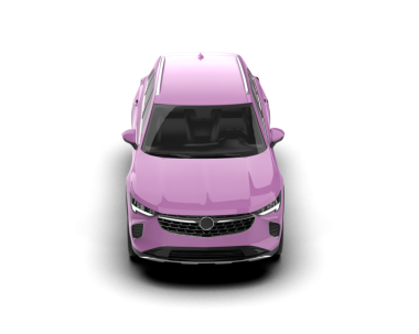 Modern araba. Vektör çizimi. ön görünüm.