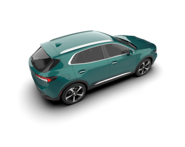 yeşil yapraklı modern SUV.