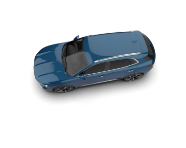 Modern araba beyaz arka planda izole edilmiş. 3d oluşturma.