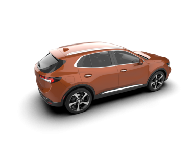 Kırmızı SUV arabası beyaz.