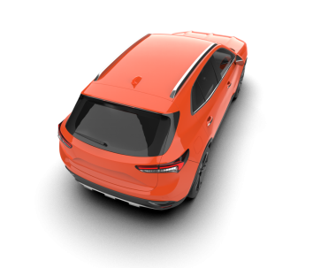 Beyaz arka planda bir araba. 3 boyutlu illüstrasyon. yüksek kalite