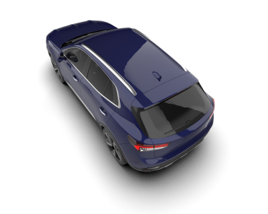 Siyah arka planda modern lüks bir araba. 3d oluşturma