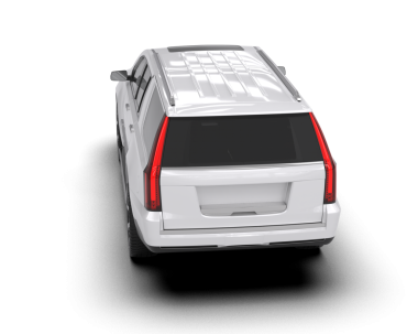 araba beyaz arkaplanda izole edildi