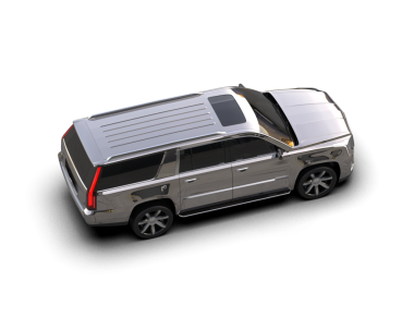 Siyah arka planda gölgeli lüks bir araba.