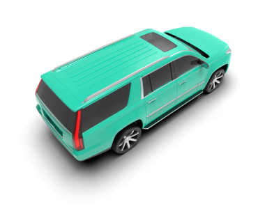 Modern araba beyaz arka planda izole edilmiş. 3D görüntüleme - illüstrasyon