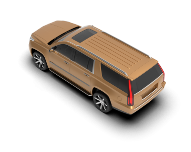 modern lüks kahverengi araba beyaz arka planda izole edilmiş 3 boyutlu.