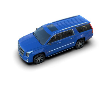 Siyah arka planda mavi lüks bir araba.