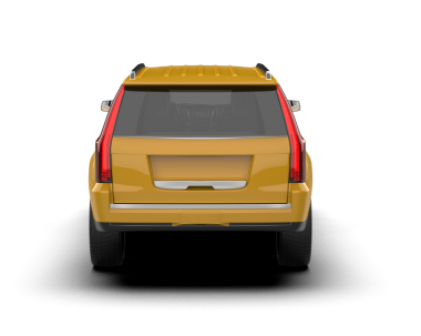 Modern SUV arabası beyaz arka planda izole edilmiş. 3d oluşturma