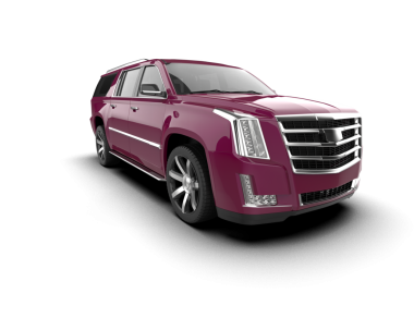 Lüks pembe araba beyaz arka planda izole edilmiş