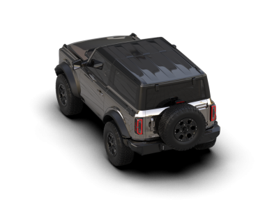 Stüdyo ortamında markasız bir SUV kamyonun 3 boyutlu görüntüsü.