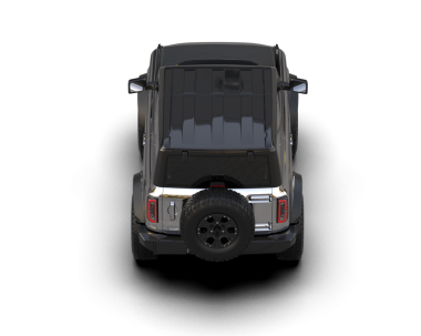 Siyah arka planda siyah bir arazi aracı. 3d oluşturma.