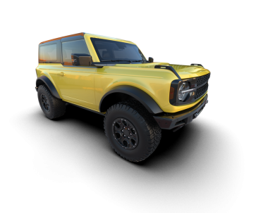 SUV aracı siyah arkaplanda izole edildi