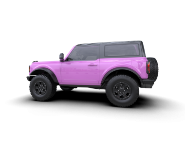 Pembe cip kırpma yolu ile beyaz üzerinde izole