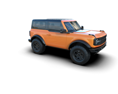 Modern SUV arabası beyaz arka planda izole edilmiş. 3d illüstrasyon