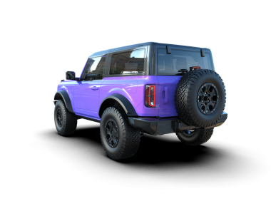 Stüdyo ortamında markasız bir SUV 'un 3 boyutlu çizimi