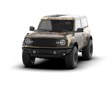 Beyaz arka planda bir cip arabası. 3d oluşturma