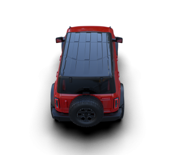 Siyah arka planı olan kırmızı bir araba. 3d oluşturma.