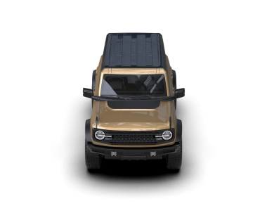 Siyah arka planda bir cip arabası. 3d oluşturma