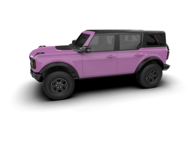 pembe modern araba - 3D illüstrasyon