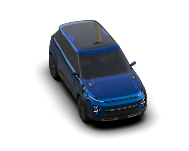 modern araba siyah arka planda izole edilmiş. 3D - illüstrasyon