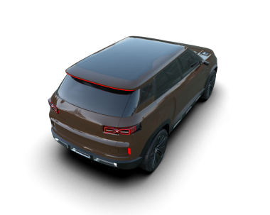 Modern bir jipin 3 boyutlu görüntüsü