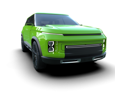 İzole edilmiş bir arabanın 3 boyutlu görüntüsü - jenerik araba