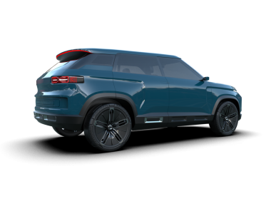 modern araba siyah arka planda. 3d oluşturma