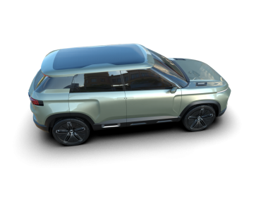 Siyah arka planda bir araba. 3d oluşturma.