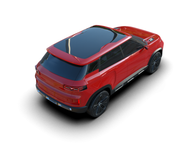 Araba arka planda izole. 3D görüntüleme - illüstrasyon