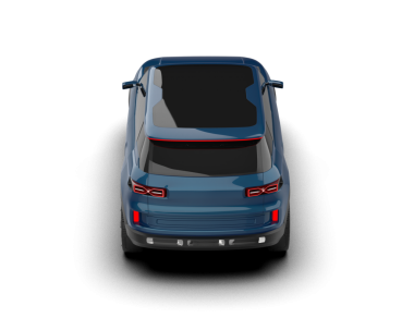 Siyah arka planda modern bir araba. 3d oluşturma.