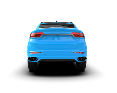 araba geriye izole edilmiş vektör