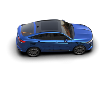 Siyah arka planda bir araba. yüksek kaliteli resimleme