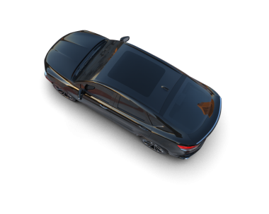 3D görüntüleme kırmızı bir araba ile siyah bir arkaplan izole