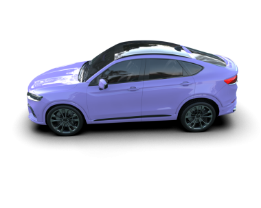 beyaz arka planda modern küçük spor araba 3 boyutlu görüntüleme