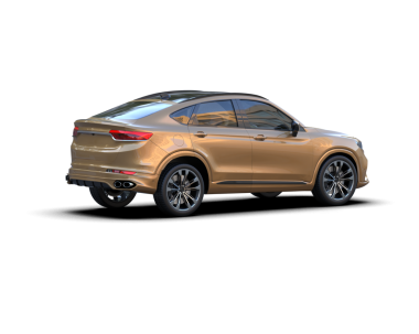 beyaz arka planda modern araba 3 boyutlu görüntüleme