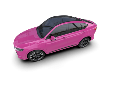 kırpma yolu ile beyaz arkaplanda izole araba