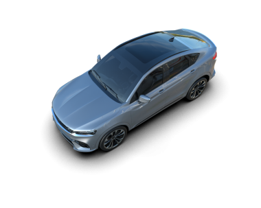 Siyah arkaplanda bir araba